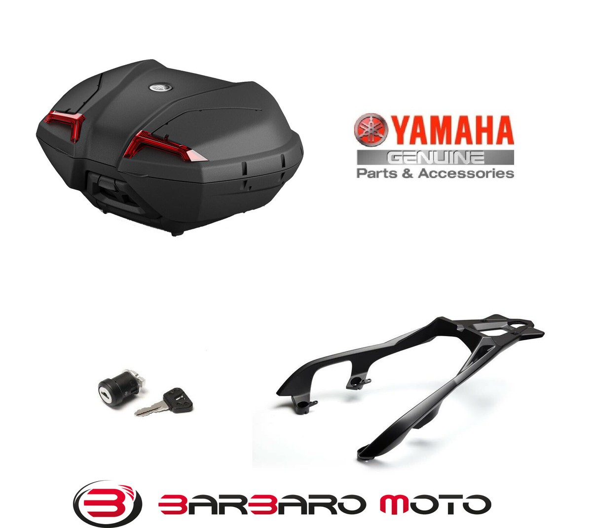 Portapacchi Posteriore GP Kompozit Per Yamaha XMAX 250/300/400 2018-2022 - Nero, Robustissimo - Foto 5