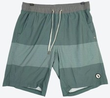 Vuori Men's Small Kore Drawstring Lined Active Shorts Sage Green 28" x 8"