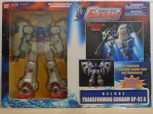 Gundam Deluxe Transforming Gundam GP-02 A 12" Mobile Suit Armor Bandai Sealed