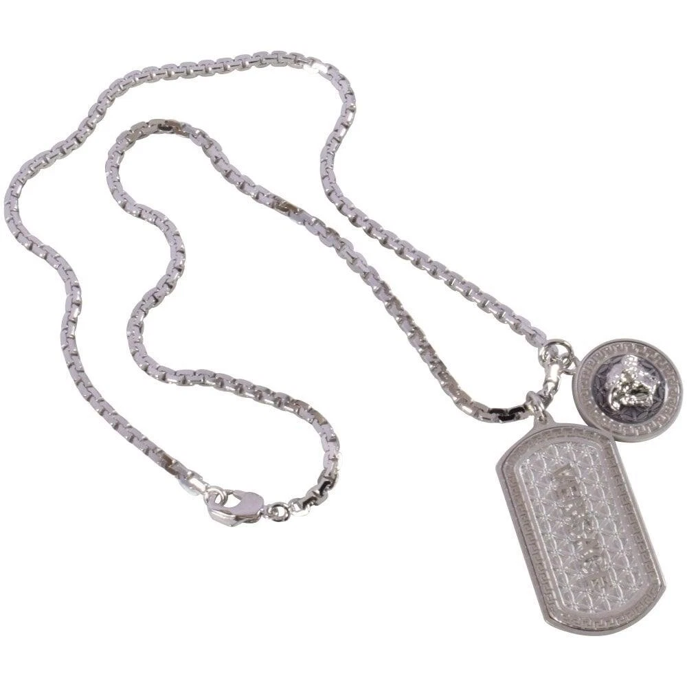 Versace silver necklaces Clearance