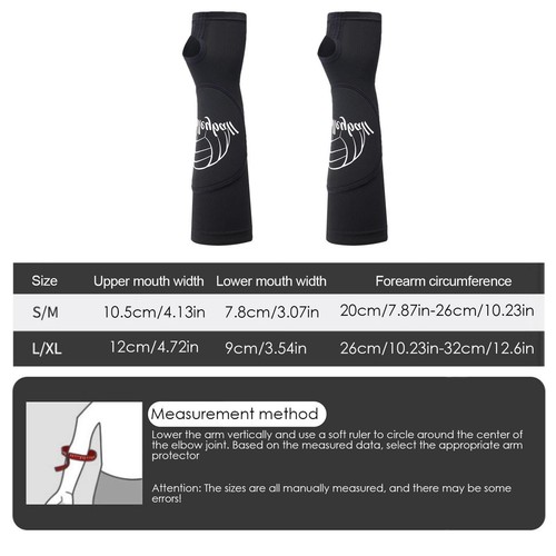 Elbow Arm Guards Sleeve Volleyball Wrist Guard and Compression Sleeves - Picture 4 of 13