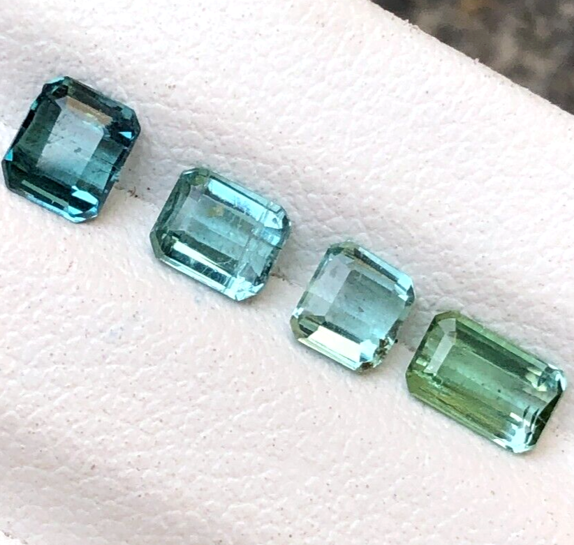 Pierre Fine Tourmaline Indigolite 0,69 Ct - Couleur Verte, Naturelle, Taille Très Bonne, NEUVE Sans Boîte