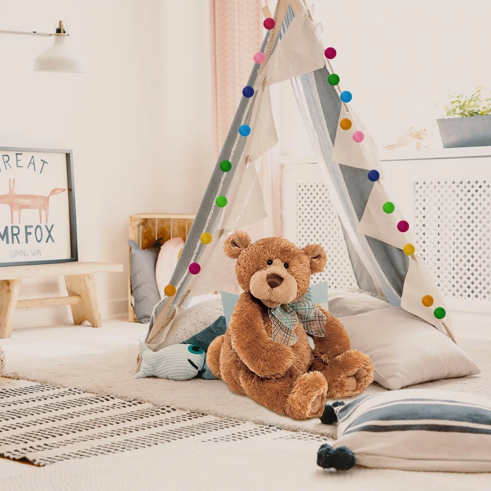 Guirnalda de bolas de fieltro de lana de 3 piezas coloridas con pompones para pared árbol de Navidad Foto 2 de 4