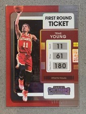 2021-22 Panini Contenders Basketball #4 Trae Young /149 Red First Round Ticket