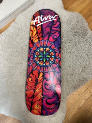 ALVA STAINED GLASS POOL DECK OG SURVIVOR AND SIGNED POSTER