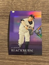 2014 BOWMAN PLATINUM CHROME PROSPECTS PURPLE REFRACTOR CLAYTON BLACKBURN RC