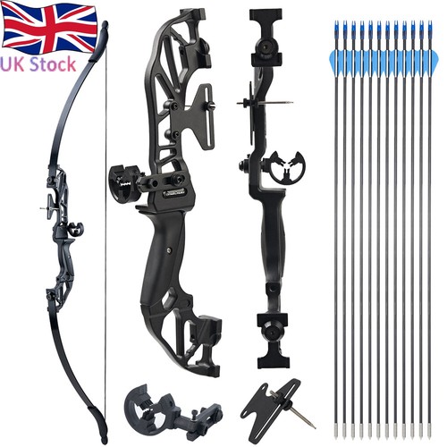 20-55lb 53" Takedown Recurve Bow Right Hand Target Arrows Shooting Practice Bow - Picture 17 of 24