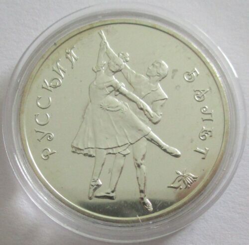 Rosja 3 ruble 1993 balet 1 uncja srebra BU - Zdjęcie 1 z 2