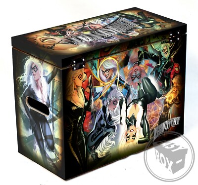 Black Cat - Large Comic Book Hard Storage Box Chest MDF | eBay Black Cat - Large Comic Book Hard Storage Box Chest MDF | eBay