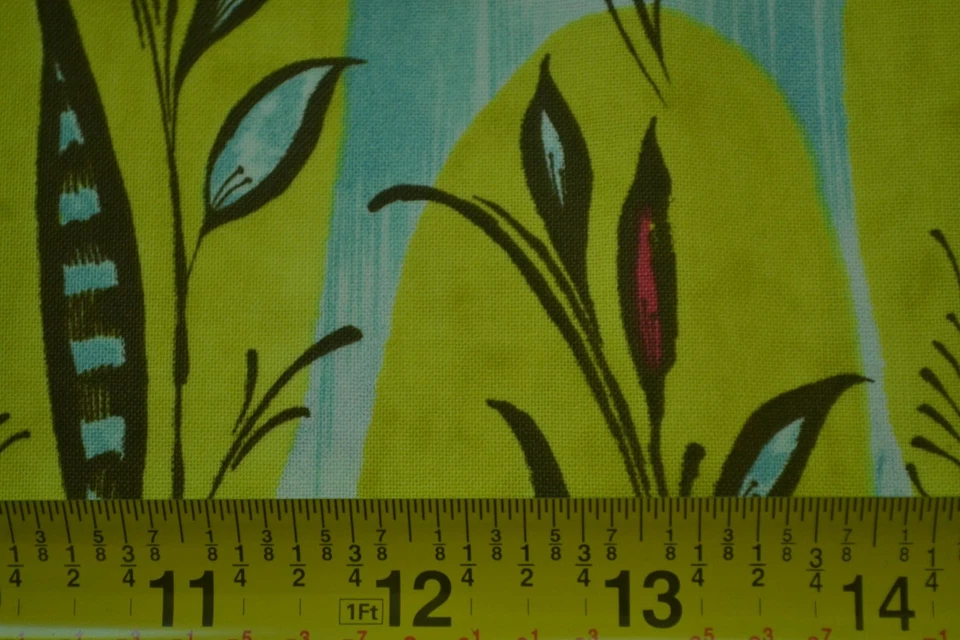 На 1/2 ярда, ширина 44 дюйма, коричневый желтый и синий цветочный лоскутное одеяло хлопок, Rowan/Caiman, M6885 - Изображение 3 из 4