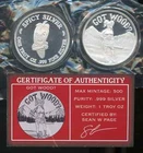 STL Mint Spicy Silver Got Wood 1 Oz .999 Silver Art Round W/ COA LTD Mintage 500