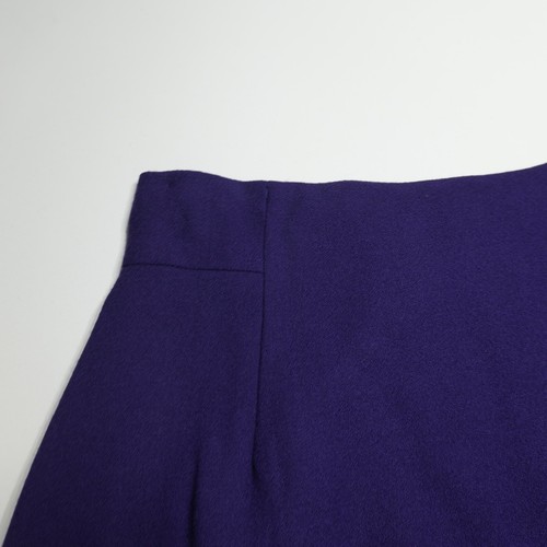 Bebe Skirt Suit Set Womens 4/2 Purple Wool Office Siren Formal Career Y2K USA - Picture 12 of 24