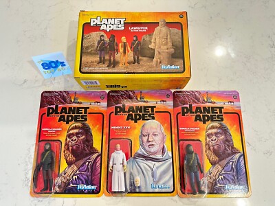 Planet of the Apes Super 7 Lot Of 4 Lawgiver Hunter Patrolman Mendez XXVI NIB!