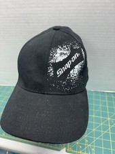 Snap On Tools Hat Baseball Cap Black w/White Splatter W/Embroidery Logo