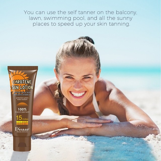 Skin Tanning sunless Self Tanning Lotion Deep Dark color Speed up Fast