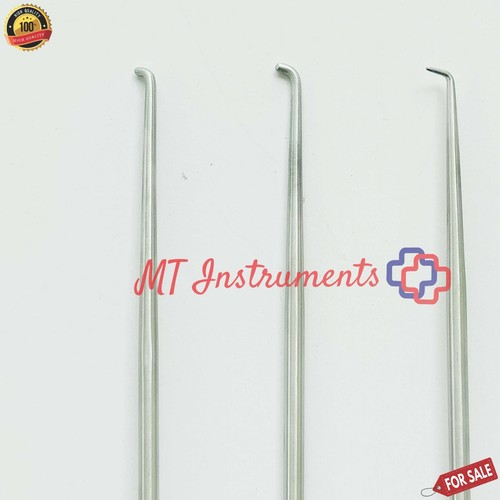 Arthroskopische Sonden Haken 3-teiliges Set orthopädische Instrumente - Bild 4 von 4