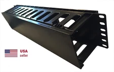 2U 2RU Horizontal Wire Manager with Cover  ABS  Plastic - USA Seller