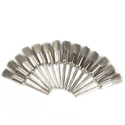 20ST Edelstahl Wire Wheel Brush Cup Sauberer Angetriebene Werkzeuge F&uuml;r Dremel E