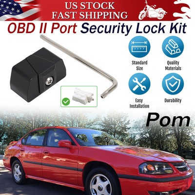 OBD II Port Lock Anti-theft Tool Kit Block Access to OBD Connector - POM Durable