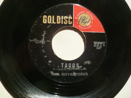 THE ROYALTONES - Flamingo Express b/w Tacos - Orig Goldisc 3011 - Instr Rockers - Imagen 4 de 4