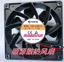 1 pc. New YDH1238B12J 12038 DC12V 1.92A 12CM 2-Wire Cooling Fan
