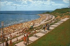 Eforie Sud Beach Romania vintage postcard b692