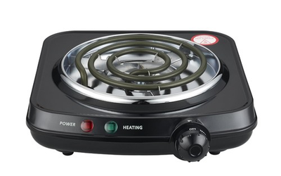 #ad Mainstays Electric Single Coil Hot Plate 1100W Black Burner Travel Cooktop $11.97