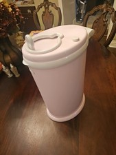Ubbi Steel Diaper Pail, Odor Locking, No Special Bag Required, Blush Pink