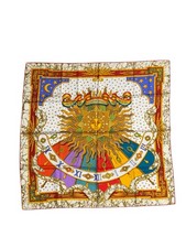 Vintage Hermes "Carpe Diem" Silk Scarf Carre 90, by Joachim Metz in 1994