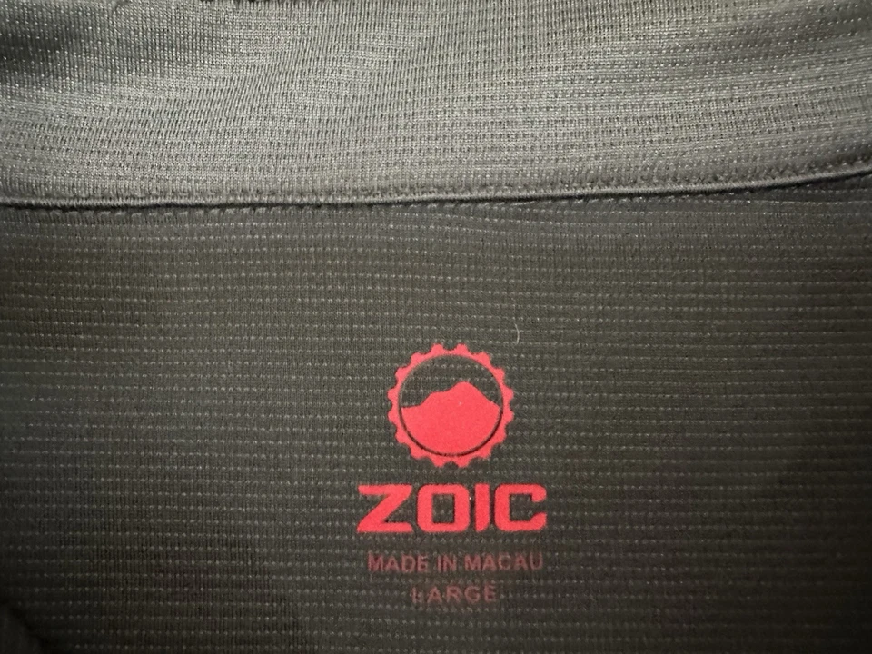 Retro Men’s ZOIC Cycling MTB Commuter Jersey Gray Half-Zip Relaxed Large - Image 3 of 4