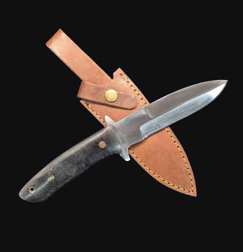 Replica Dozier KM-16 Freedom Fighter Style Knife D2 Steel Leather Sheath