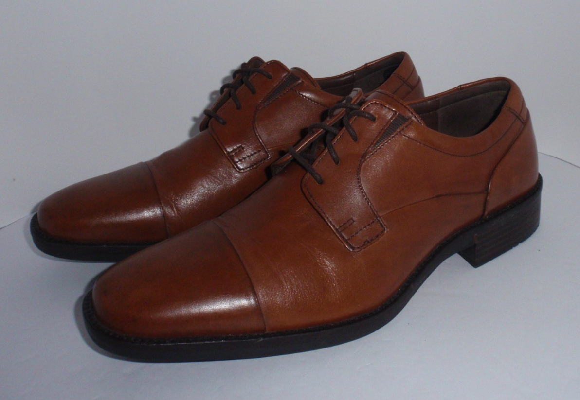 SAOLA Scarpe eleganti Oxford Johnston & Murphy da uomo Lancaster marrone punta a cappuccio 20 690 taglia 10 5 M