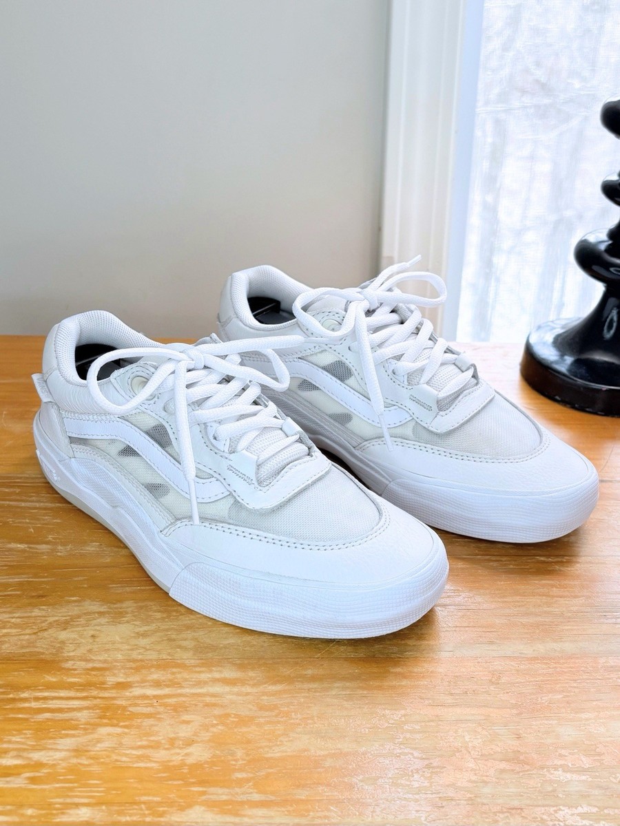 Vans Skate Wayvee 2.0 Sneaker M5/W6.5 White EUC Clean  display picture 1