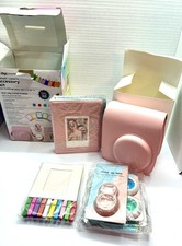 Fujifilm Instax Mini 7  9 Pink Accessory Kit New In Open Box Digipower read