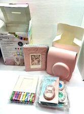 Fujifilm Instax Mini 7 & 9 Pink Accessory Kit New In Open Box Digipower read