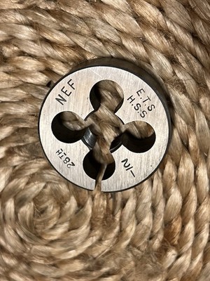 E.T.S. 1/2 -28 NEF Threading Round High Speed Steel Die 1-1/2  OD (B2)