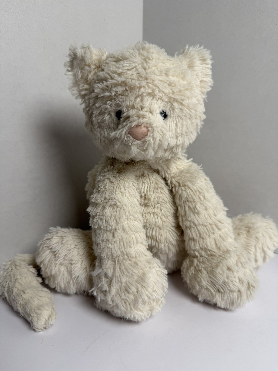 Jellycat Fuddlewuddle Kitty Cat 8” Plush White Soft Stuffed Animal