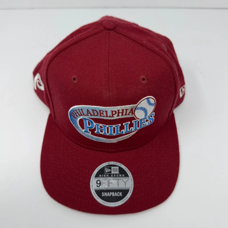 New Era 9Fifty Philadelphia Phillies Adulto Gorra SnapBack Rojo Béisbol Lana Foto 2 de 4