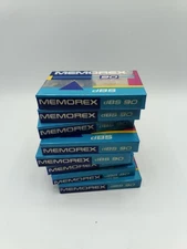 Lot of 8 Memorex DBS 90 min Blank Sealed Audio Cassette Tapes Normal Bias