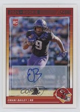 2024 Score Rookies Signatures Emani Bailey #394 Auto 14wi