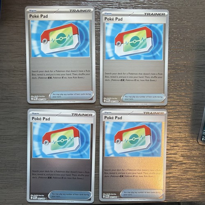 #ad 4x Poke Pad 081 088 Reverse Holo x4 NM Perfect Order Pokemon Playset ME03 $9.49