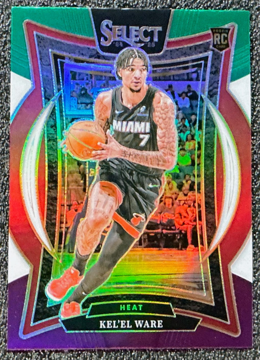 Kel'el Ware 2024-25 Panini Select #66 Concourse Green White & Purple Prizm (RC)
