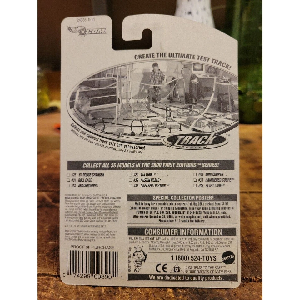 2000 Hot Wheels #090 - First Editions 30/36 - Mini Cooper - Image 3 of 3