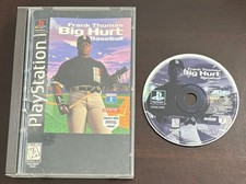 Frank Thomas Big Hurt Baseball Sony Playstation PS1 Long Box Case CIB Tested