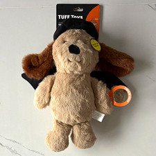 TUFF Toys Detective Plush Stuffed Dog Toy, Squeaky, Medium Dog Size