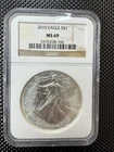 2010 American Silver Eagle $1 Dollar Coin One Troy Ounce 0.999 Fine NGC MS69