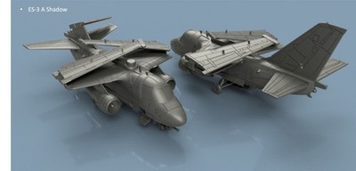 L'Arsenal Models 1/350 ES-3A SHADOW FOLDED WINGS (5) 3D Printed Set