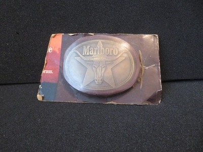 Vintage Marlboro Brass-Toned Belt Buckle Vintage Solid Brass Marlboro Cigarette Belt Buckle - Etsy main image 3