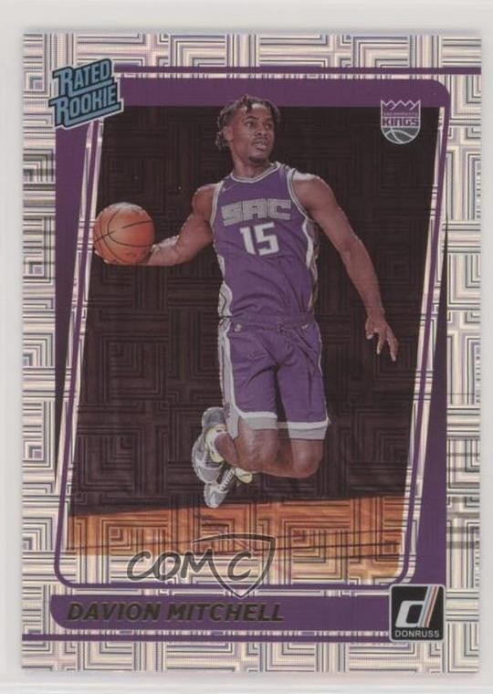 2021-22 Panini Donruss Rated Rookie Choice Davion Mitchell #205 1u6