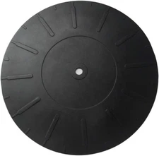 7 inch Turntable Platter Mat Rubber Silicone Slipmat Pad for Black 